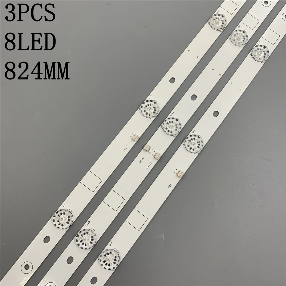 1 комплект = 3 шт. светодиодный фонарь с подсветкой для akai 43 дюймов ТВ JS D JP4310 A81EC B81EC