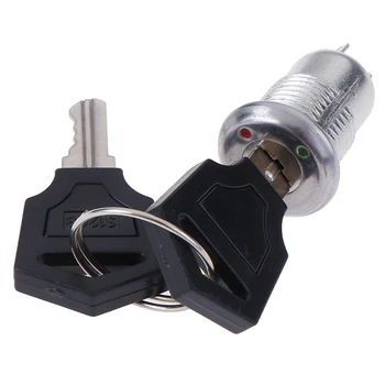 

10.5mm Electronic Zinc Alloy Key Switch ON OFF Lock Switch Phone Lock Security Power Switch S1203 2PIN 2 Keys Ac 220V/380V