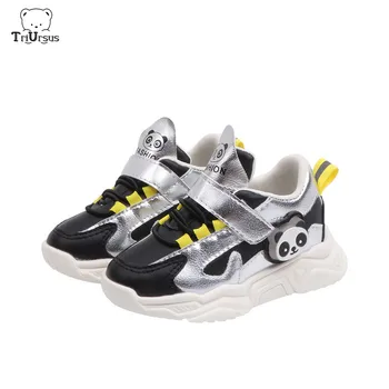 

Triursus Brand Designer Children's Sports Shoes Bear Soft Sole Boys Girls LED Running Shoes PU Light Up Student Sneaker Shoes