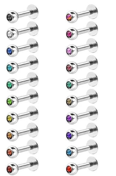 

100 шт., серьги-гвоздики для козелка губ