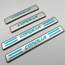 Toyota Corolla порог для автомобиля Corolla Добро пожаловать педаль 14 Corolla только Модифицированная нержавеющая сталь педаль