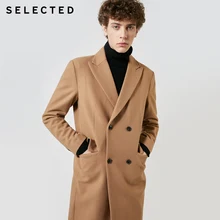 Избранное осенне-зимнее Новое мужское шерстяное пальто, винтажная деловая Длинная шерстяная верхняя одежда, куртка, пальто T | 418427529