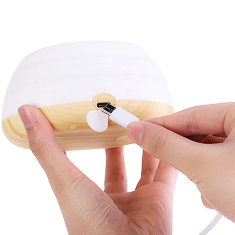 200MLSilicone складной увлажнитель воздуха Романтический мягкий силиконовый USB Арома диффузор портативный увлажнитель воздуха мини атмосферный ночной Светильник