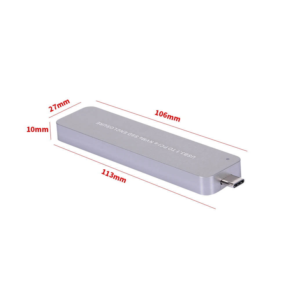 Адаптер M.2 NVME на Type C M2 PCIE SSD адаптер карточный портативный корпус для жесткого