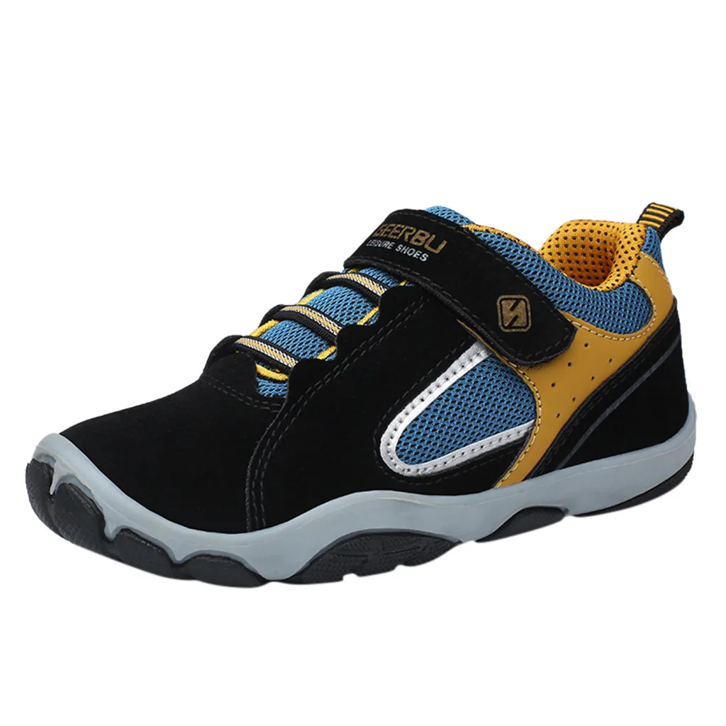 Toddler's Leisure Shoes Breathable Children's Boys and Girls Shoes Sneaker Boys Girls Fashion Sports Casual Shoes 482 - Цвет: Черный