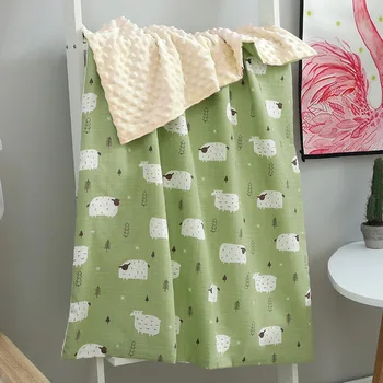 

Kid's Blanket for Daily Life Animal Printed Soft Cotton Polyester Unisex Blanket for Kids 70X110 110X150CM Rectangle Blanket