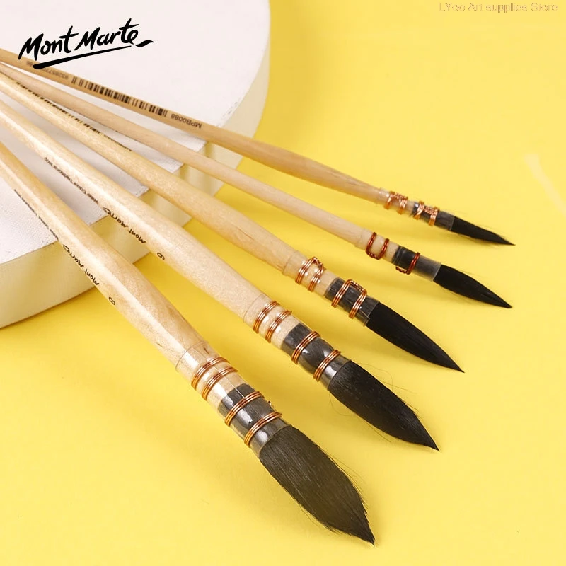 Профессиональные кисти для рисования акварелью круглая кисть из беличьей шерсти