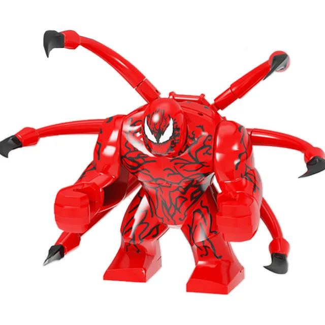 New Avengers Hulk Spiderman Iron Anime Figure Venom 2 Wolverine Super Heroes Building Blocks Toys For Children Boy Girls Gift 2