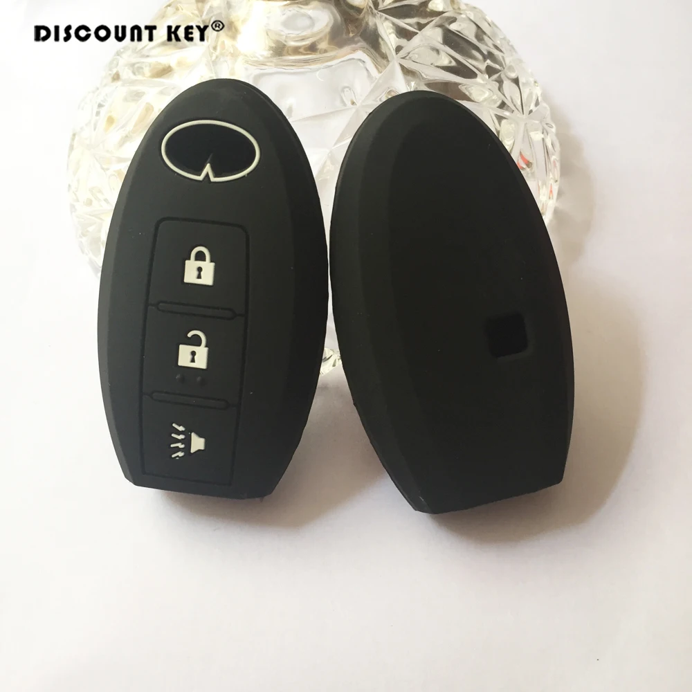 Силиконовый чехол для ключей от машины, чехол для Infiniti G25 FX35 EX25 QX56 FX37 FX50, чехол для дистанционного ключа с 3 кнопками, чехол для автомобильного брелка