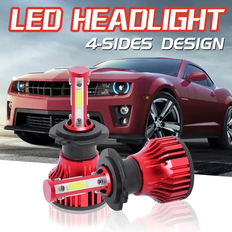 H4/HB2/9003 светодиодный фар h7 h11 9005 9006 автоматический конверсионный комплект Hi/Lo луч