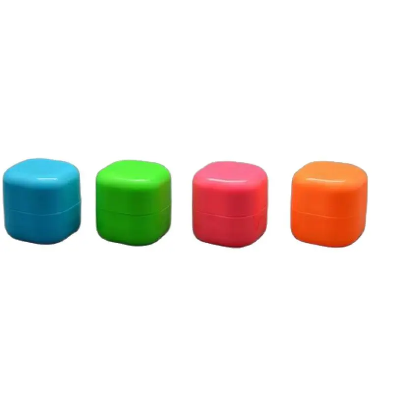 

7G 50pcs/lot Cute Square Cosmetic Lipstick Container DIY Plastic Lip Balm Storage Bottle Lively Lip Rouge Sub Package