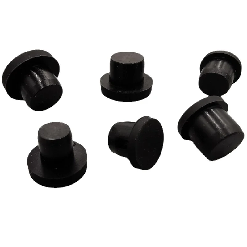 Solid Rubber Hole Caps 3mm-14mm High Temperature Resistance T Type Silicone Seal Hole Plugs Dust-proof Gasket Blanking End Caps