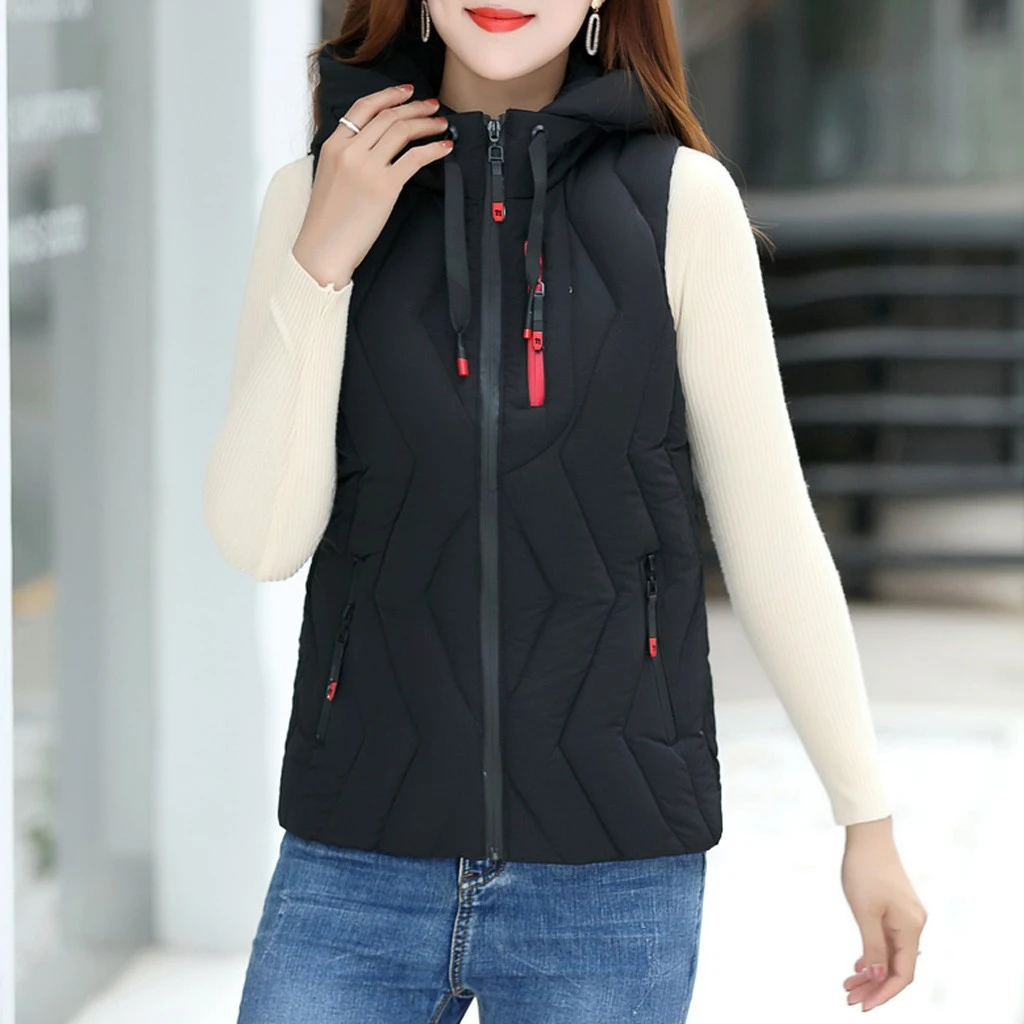 JAYCOSIN Spring Fashion New Brand Autumn Slim Velvet Women Jacket Warm Cotton Hooded Winter Warm Jacket Motorcycle Vest 906