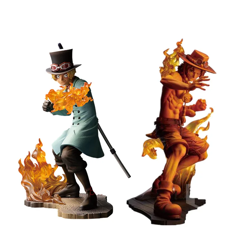 Аниме One Piece Ace Sabo ПВХ экшн-фигурки коллекционные модели игрушки куклы Подарки |