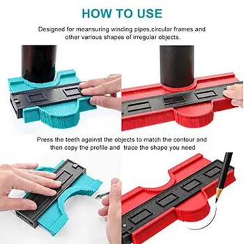 

Profile Replicators Multifunctional Shape Copy Duplicator Woodworking Profile Gauge Tool Outdoor Indoor Using