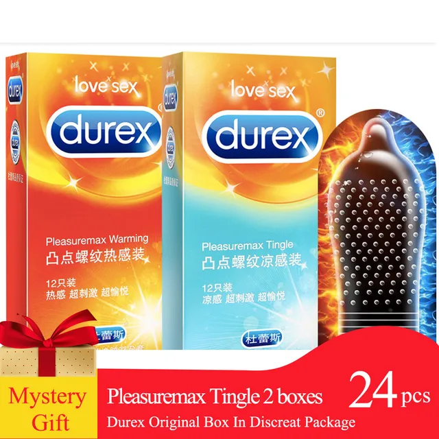 Durex Condoms 12 24pcs Pleasuremax Warming Tingle Condom With Ribs Dots Sensitive Penis Sleeve Brand Condons Adult Sex Toys Condoms Aliexpress