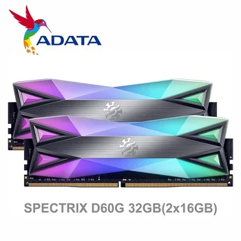 شراءADATA XPG D60 DDR4 RGB 8GB 16GB 32GB (2x16GB) الكمبيوتر ذاكرة عشوائيّة للحاسوب المكتبي ذاكرة ميموري وحدة 8G 16G PC4 DDR4 3200Mhz 3600Mhz D60G DIMM