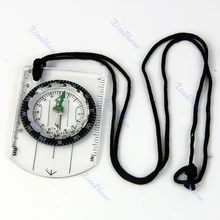 Все в 1 Открытый Туризм Кемпинг опорная плита Компас Карта мм дюймов измерительная линейка S27