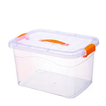

5 Pcs/Lot 15L Thicken Storage Box Plastic Transparent Large Thickened Clothes Portable Toys Sorting