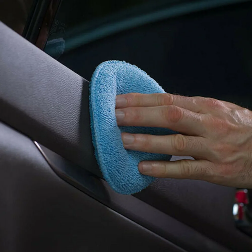 Assentos de Couro Polegada Carro Aplicador Limpeza Polonês Almofada Espuma Esponja Microfibra Enceramento Manter 24 Pçs 5 7 24 pçs 5 polegada carro aplicador limpeza