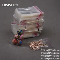 LBSISI Life 1000pcs 4*6cm Small Clear Opp Packing Bags Packaging Self Adhesive Bags Plastic Jewelry Gift Bag OEM Size 1