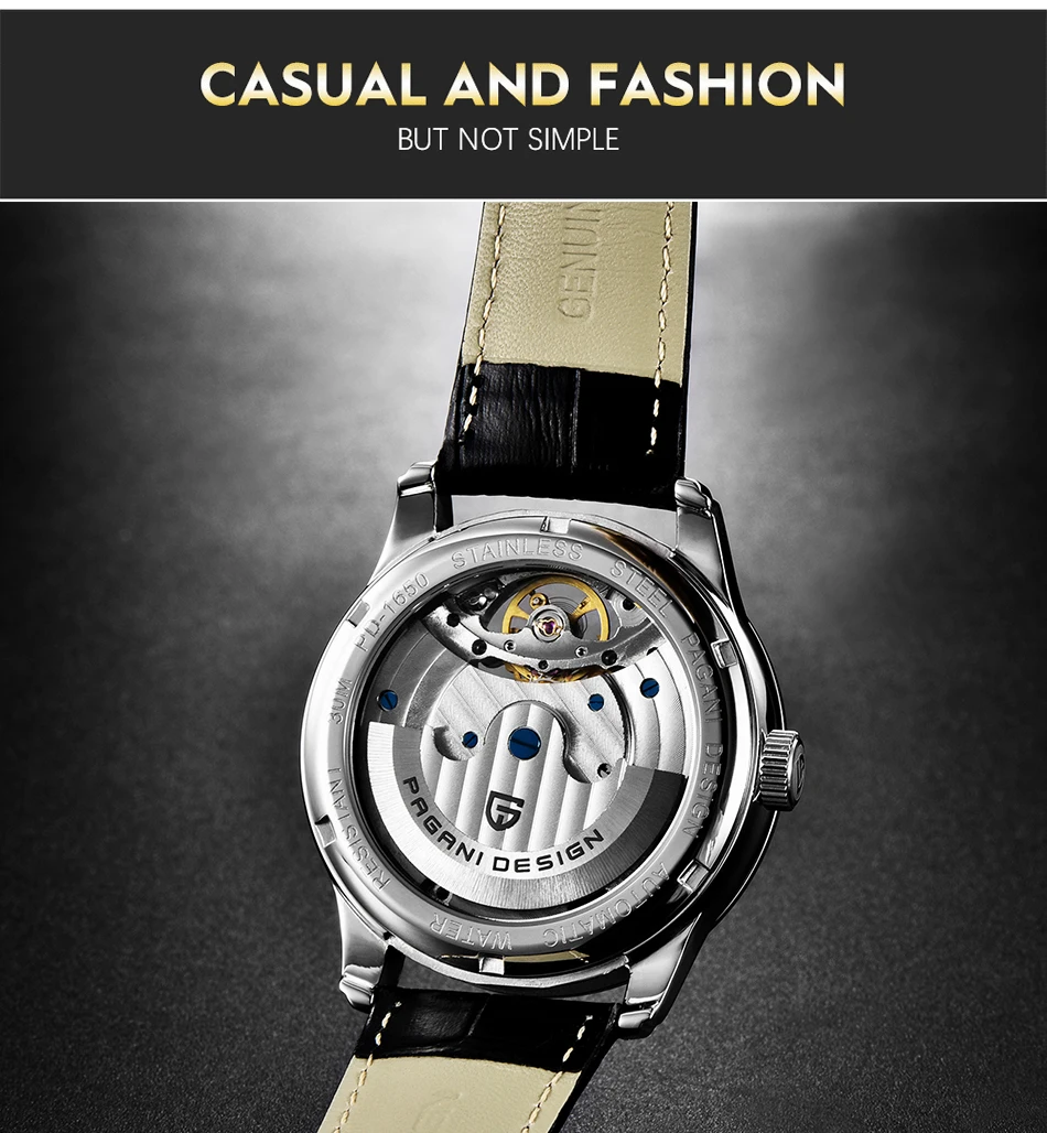 Men's Tourbillon Automatic Mechanical Moon Phase Wirstwatch 7 H542af024d8d545c8a9ea85cf1148cc0c2