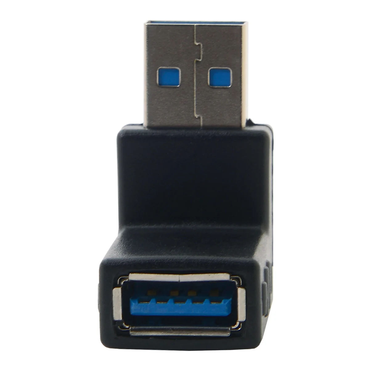 CY Супер Скоростной USB 3 0 90d M/F мужской и женский угловой адаптер Черный штекер