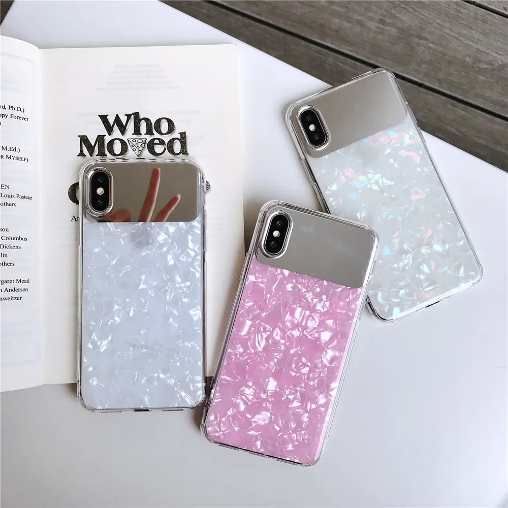 Цветной мраморный чехол для iPhone 11 Pro Max зеркальный глянцевый Блестящий Мягкий