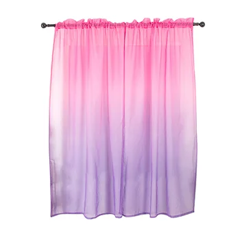 

Extra Long Bedroom Decor Parlou Living Room Gradient Transparent Polyester Window Romantic Girls Curtains Home