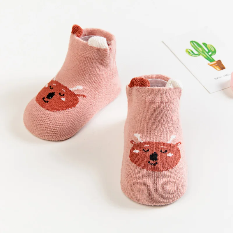 pink Г. Осенние трехмерные детские носки для девочек детские носки-Тапочки - Цвет: pink