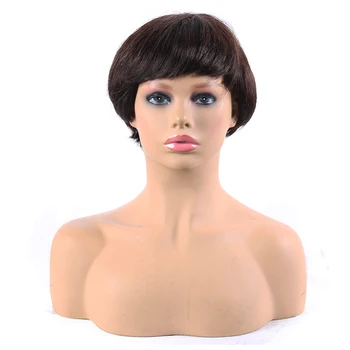 

Hairvev Straight Short Human Hair Wigs Short Wigs Straight Wigs Indian Hair Wigs Short Human Hair Lace Wig Remy Hair Wigs For Wo