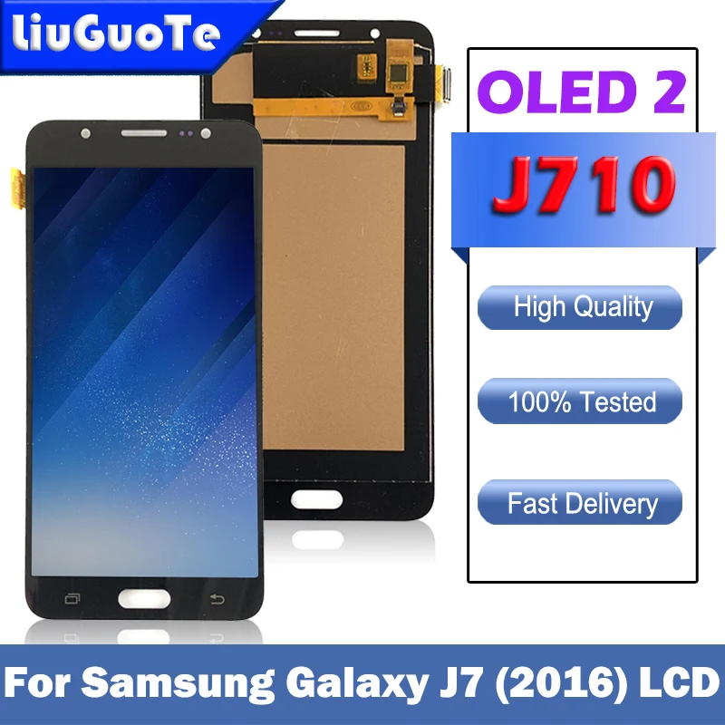 ЖК-дисплей 5 дюйма для Samsung Galaxy J7 2016 J710 SM J710F J710FN J710M J710H J710A DS сенсорный экран