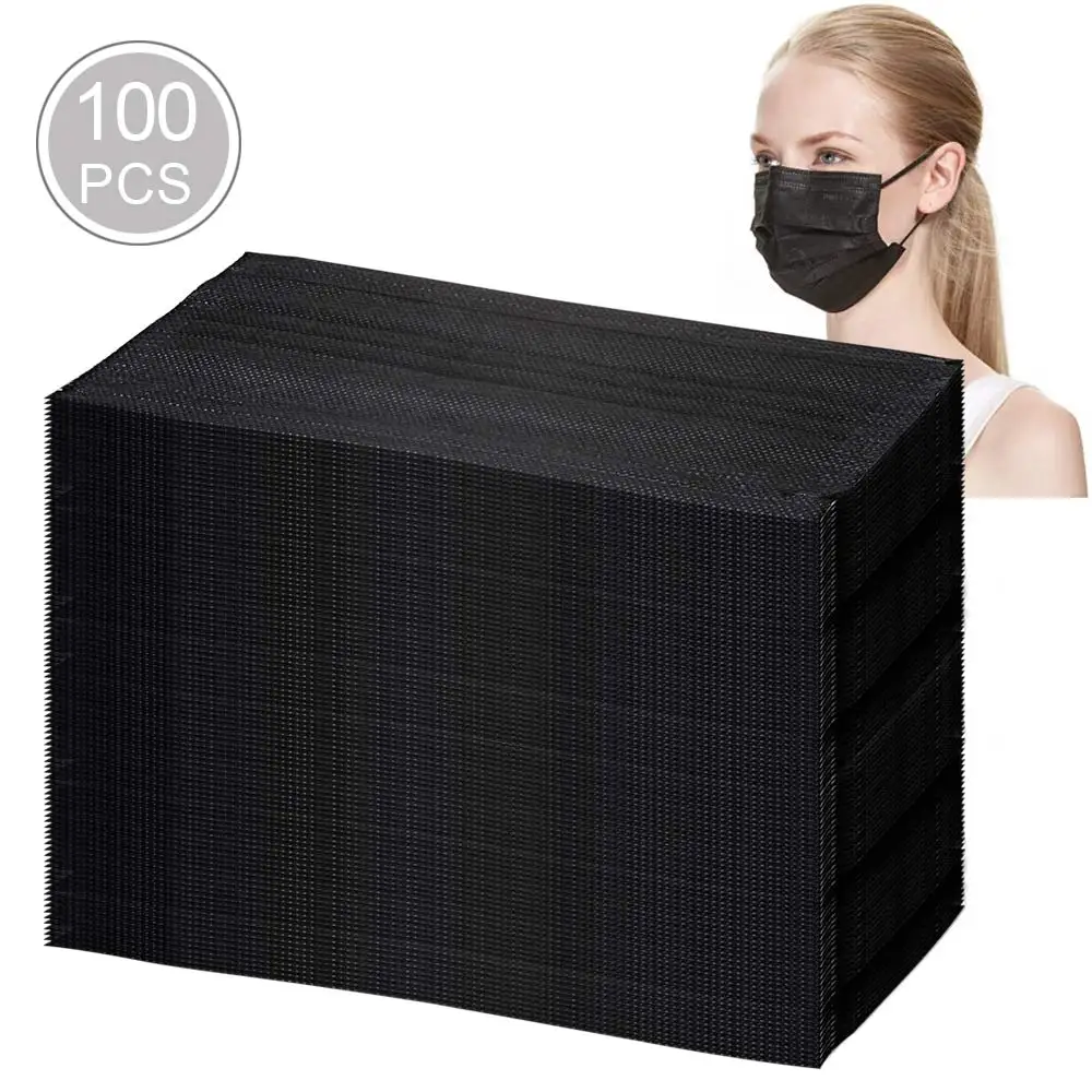 100pcs disposable 3-layer masks anti dust breathable 100pcs disposable 3-layer masks anti dust breathable