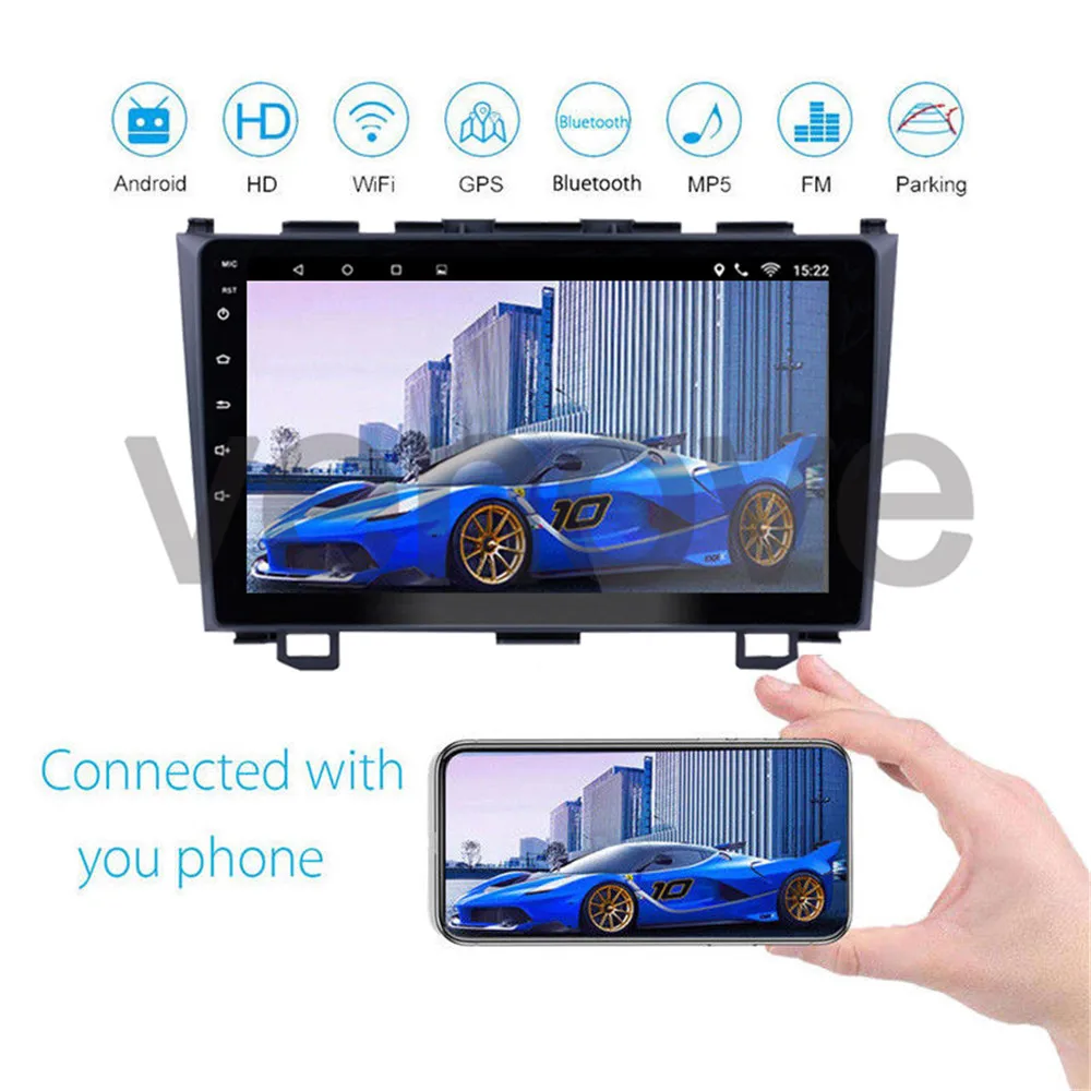 Best 9" Android 9.1 Car Auto Radio GPS Navigation for Honda CRV 2006-2011 Car Stereo Autoradio Multimedia Player Wifi Bluetooth 4