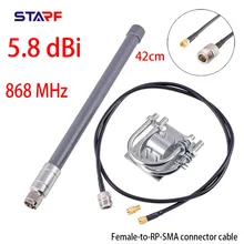 

1set Fiberglass Antenna Helium Antenne 5.8dBi LoRaWAN EU 868 MHz Helium Miner For Nebra Bobcat Sensecap Environmental Monitorin