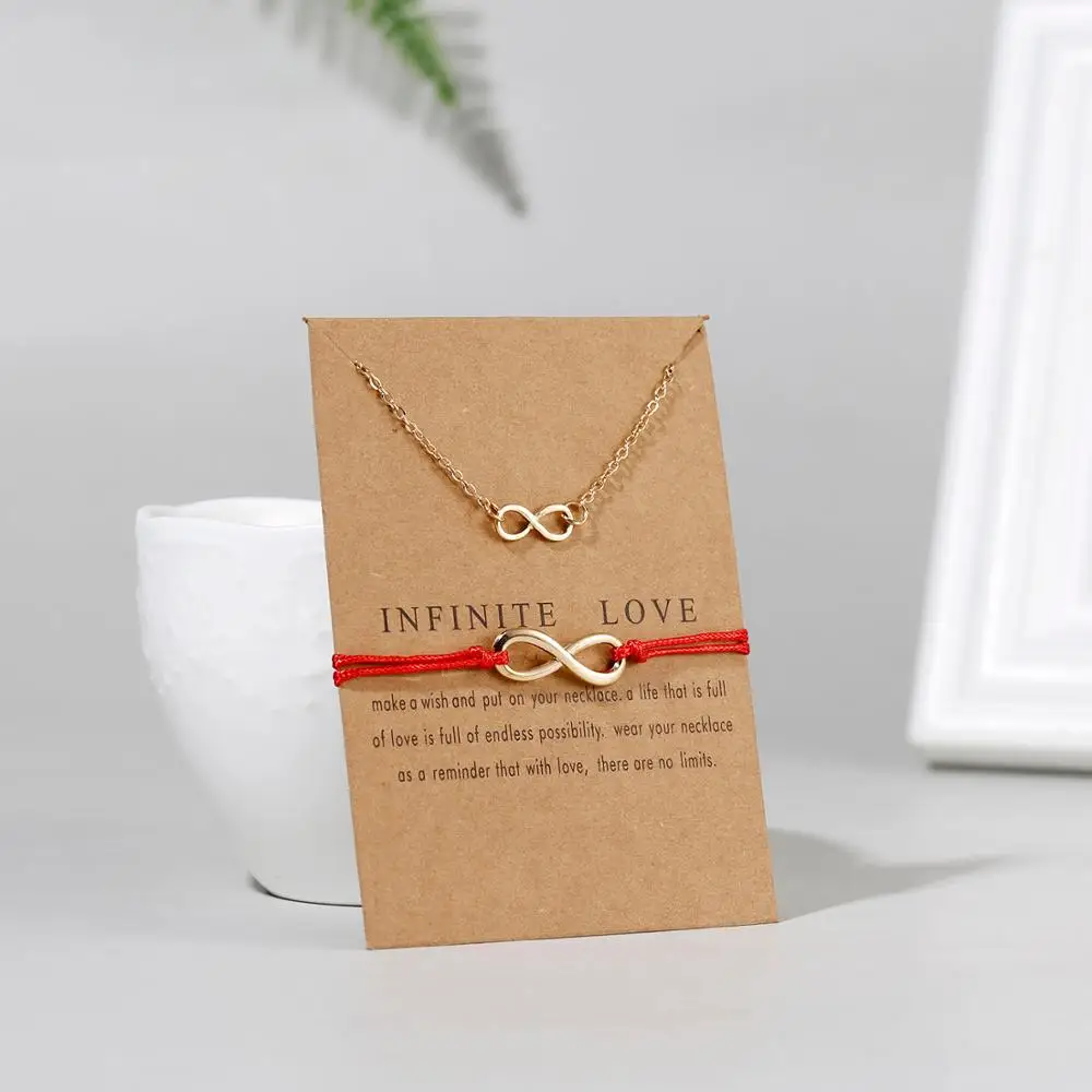 2 шт./компл. набор ювелирных изделий с изображением карты желаний вечная