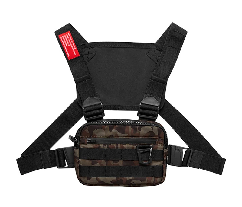 Outdoor Fashion Military Chest Bag Men Women Travel Chest Bag  Streetwear Hiking Cycling Functional Tactical Package Bullet Pack