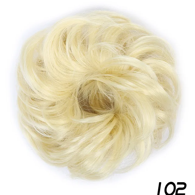 Манвэй грязные волосы пучок резинки для женщин шиньон для наращивания синтетический парик кольцо обертывание синтетические волосы пучок эластичный температурный Fib - Цвет: 1B/30HL