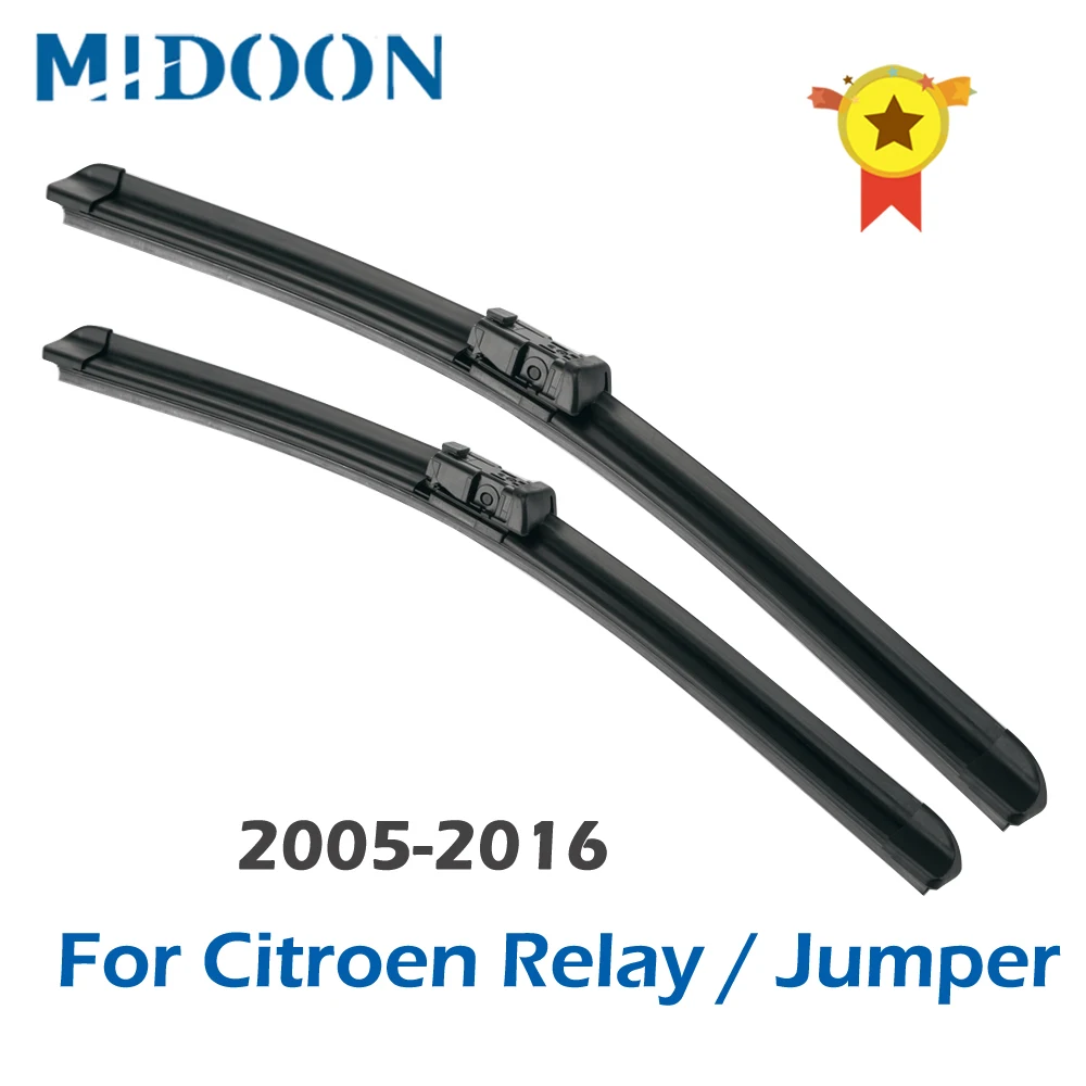 Щетки стеклоочистителя MIDOON для Citroen Relay / Jumper Fit с крючками/нажимными кнопками
