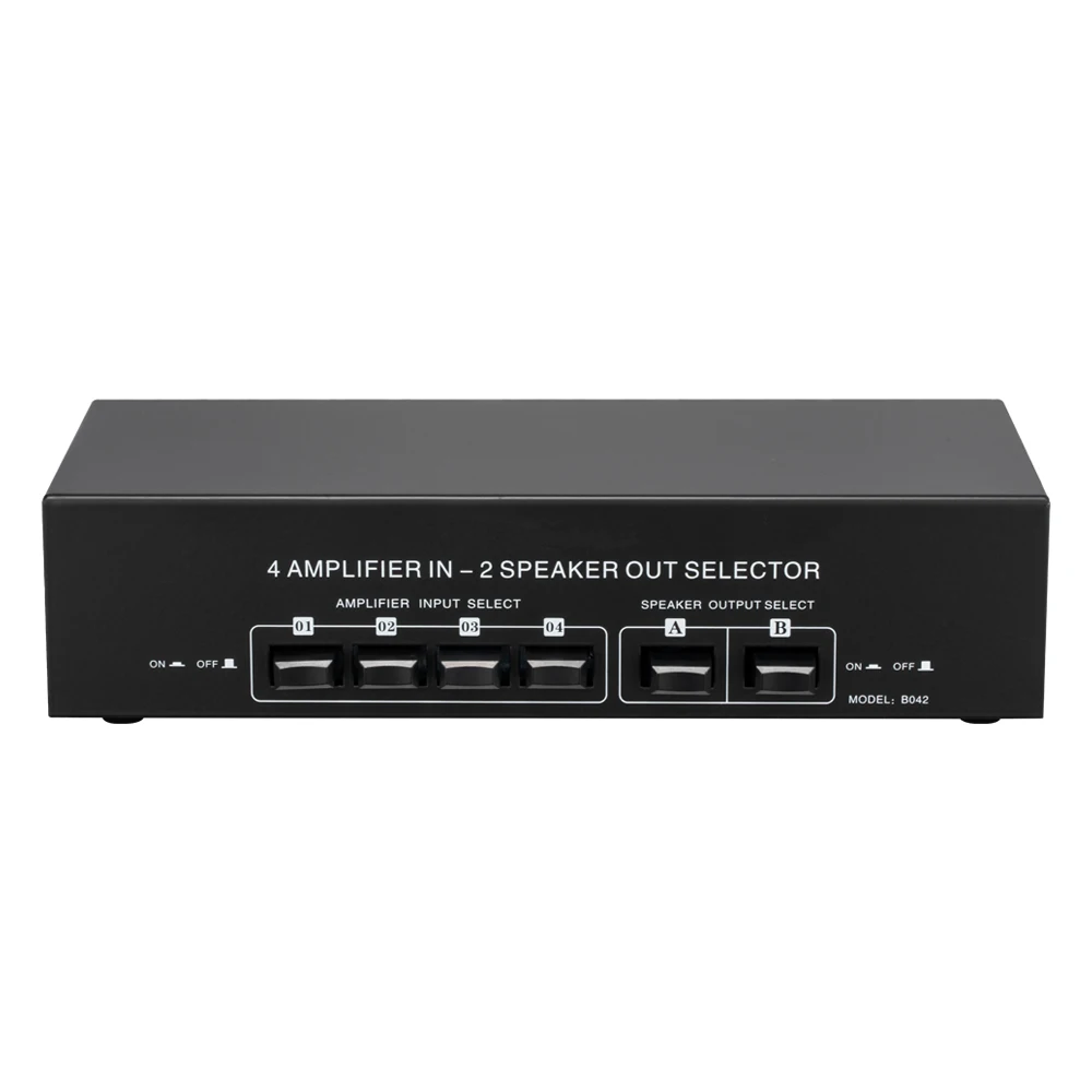 4 в 2 Out Пассивный усилитель мощности выбор динамика переключатель стандартный