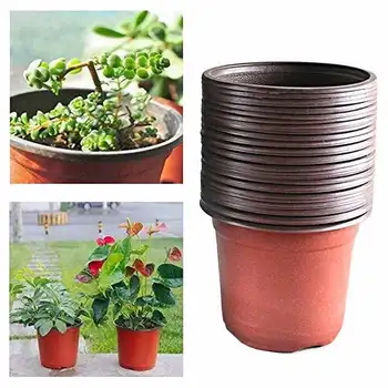 

100pcs/bag portable plastic flower pot creative breathable flower pot succulent planter flower pot