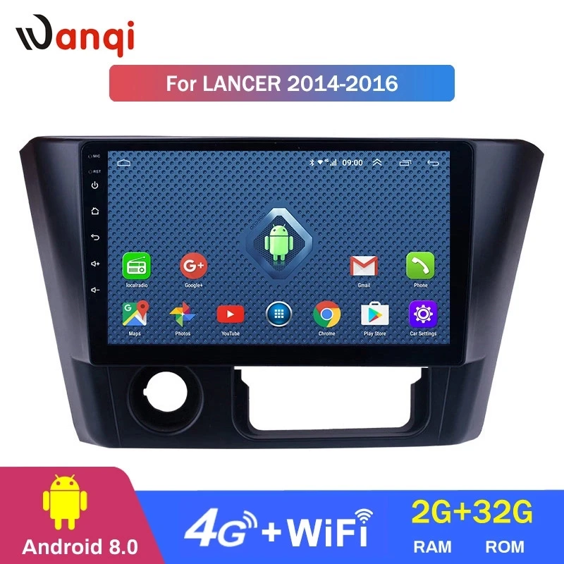 4G Lte все Netcom Android 8,0 Авто Стерео 9 дюймов HD сенсорный экран для- Mitsubishi Lancer радио gps навигация
