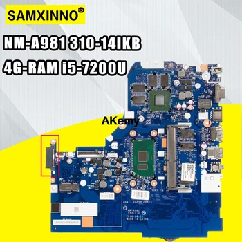 شراءNM-A981 اللوحة الأم لأجهزة الكمبيوتر المحمول لينوفو 310-14IKB اللوحة الرئيسية الأصلية 4G-RAM I5-7200U GT920MX