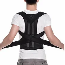 Унисекс, поддерживающий регулируемый пояс для спины, ортопедический пояс, забота о здоровье, для взрослых, позвоночник, ключица, поясничный корсет, Корректор осанки