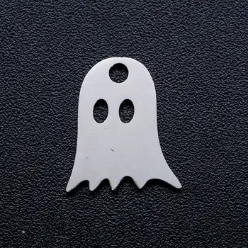 

10pcs/lot Halloween Ghost DIY Jewelry Charms Wholesale 100% Stainless Steel Dropshipping Finding Charm Supplies