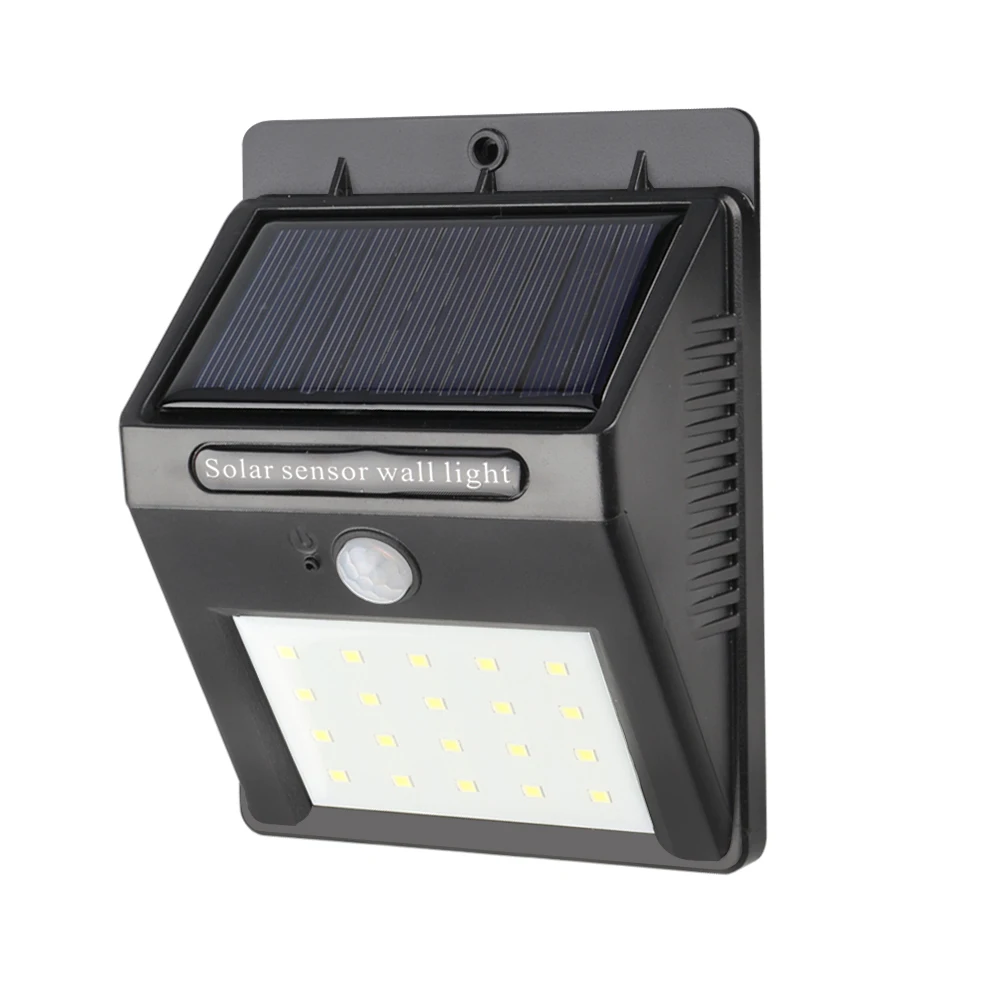 

SXZM 1PCS/2PCS 20 Leds Outdoor Solar Lamp PIR Motion Sensor Wall Light Waterproof Solar Powered Sunlight for Garden Decoration