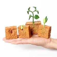 Simulação ciclo de vida de uma planta de feijão verde ciclo de crescimento modelo figuras de ação coleção ciência brinquedos educativos para crianças