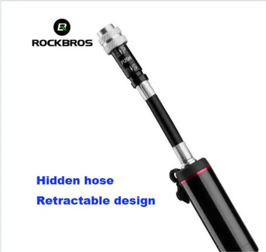 ROCKBROS алюминиевый сплав велосипедный насос с манометром портативный высокого давления мини-воздушный насос для велосипеда Велоспорт шины Надувное устройство