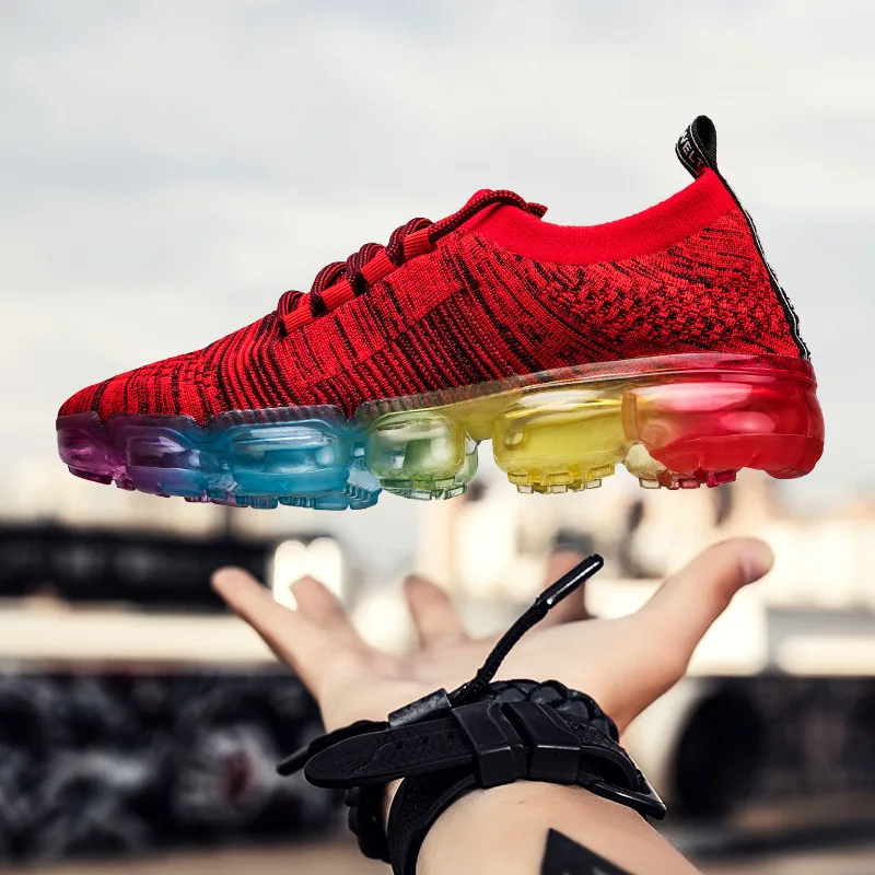 

Sooneeya Big Size 47 Cushion Sneakers Men Colorful Sole Male Breathable Trainers Brand Designer Casual Shoes Men Damping Sneaker