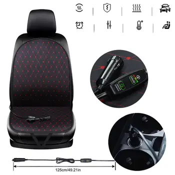 

Car Seat Heating Cushion Reliable Comfortable 12V Electric Heating Car Adjustable Temperature Thermostatic Car Seat Cushion